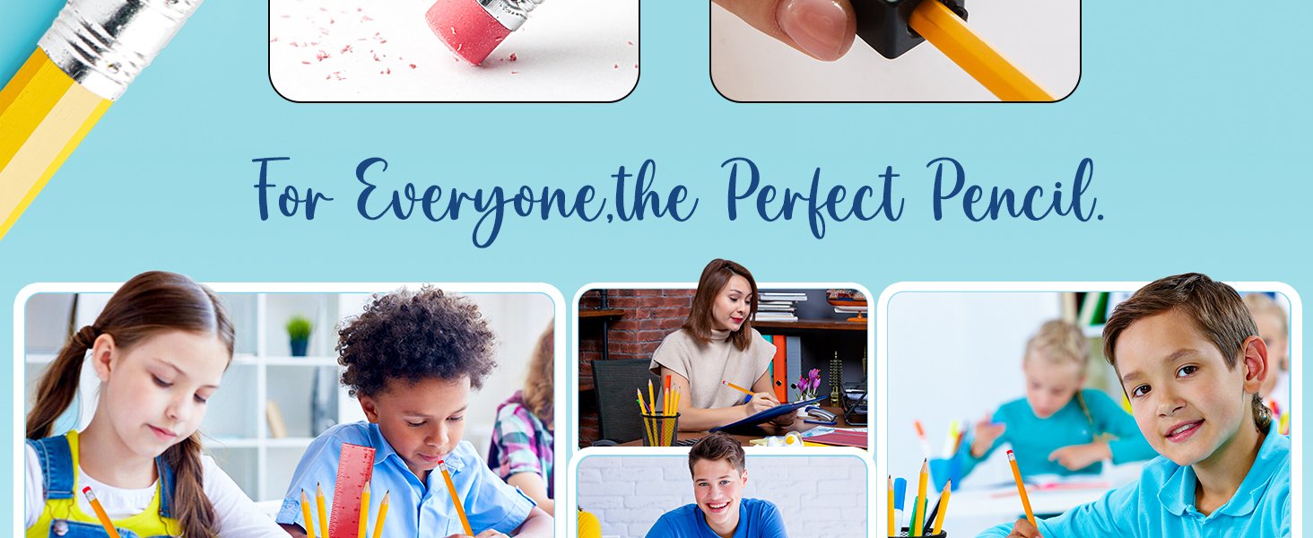number no 2 pencils #2 pencil top erasers for kids pink eraser pre-sharpened