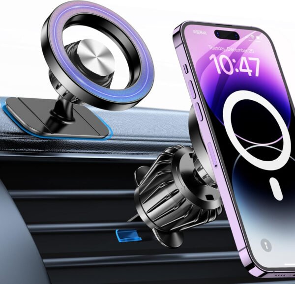 Kaistyle for Magsafe Car Mount20 Strong MagnetsMagnetic Phone Holder for Car Phone Holder Mount Dash Mounted Holders Cell Phone Holders for Your Car Accessories for Women Men for iPhone 17 16 15 14