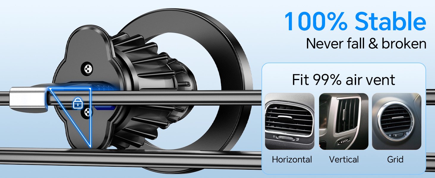 magnetic phone mount for car vent